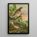 Turdus musicus Turdus pilaris - Johann Friedrich Naumann — gerahmtes Bild an der Wand
