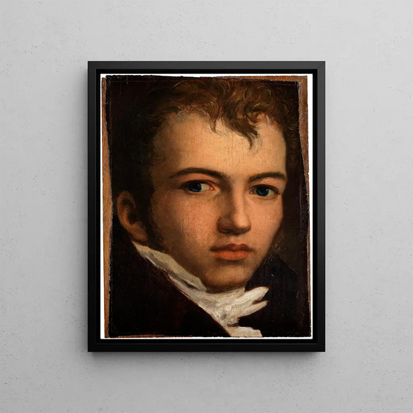 Portrait des Malers Johann Carl Eggers - Johann Friedrich Overbeck — gerahmtes Bild an der Wand