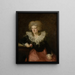 Portrait einer Frau - Johann Georg Edlinger — gerahmtes Bild an der Wand