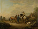 Ein Edelmann auf dem Pferd mit seinem Stallmeister - Johann Georg Pforr — Ansicht des Kunstwerks