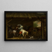 Pferd verpackt in der Stall - Johann Georg Pforr — gerahmtes Bild an der Wand