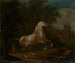 Weißes Pferd im Galopp - Johann Georg Pforr — Ansicht des Kunstwerks