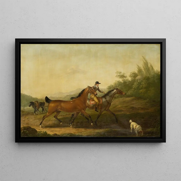 Johann Georg Pforr - Two English Horses.webp