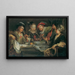 Unterhaltung nach dem Essen - Johann Georg Platzer — gerahmtes Bild an der Wand