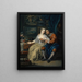 Paar mit Heiratsvermittlerin - Johann Georg Platzer — gerahmtes Bild an der Wand