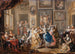 Szene des Tanzes mit Palastinnenraum - Johann Georg Platzer — Ansicht des Kunstwerks