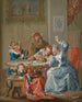Le jeu de cartes - Johann Georg Platzer — Ansicht des Kunstwerks