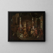 In der Werkstatt des Malers - Johann Georg Platzer — gerahmtes Bild an der Wand