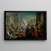 L'Enlèvement der Sabinerinnen - Johann Georg Platzer — gerahmtes Bild an der Wand