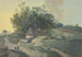 Bauernhausbild am Wegesrand unter Bäumen mit zahlreichen Figuren und weidendem Vieh - Johann Georg Wagner — Ansicht des Kunstwerks