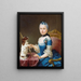 Portrait von Marie-Sophie Friedericke von Holzhausen - Johann Georg Ziesenis — gerahmtes Bild an der Wand
