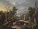 Landschaft mit Bergen und Reisenden - Johann Georg von Bemmel — Ansicht des Kunstwerks