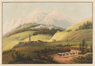 Johann Gottfried Jentzsch - Airolo situ sur la grande route au pied du mont St Gotthardt Canton dUri en Suisse.webp