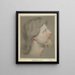 Kopf Christi - Johann Gottfried Seuter — gerahmtes Bild an der Wand