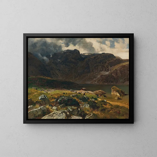 Johann Gottfried Steffan - Der Hintere Murgsee St Galler Alpen.webp