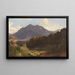 Heuberg im Inntal unter herbstlichem Licht - Johann Gottfried Steffan — gerahmtes Bild an der Wand