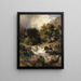 Landschaft mit Mustern des Murgtals bei Walenstadtsee - Johann Gottfried Steffan — gerahmtes Bild an der Wand