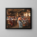 Fabrik für Feder-Schmuck - Johann Hamza — gerahmtes Bild an der Wand