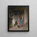 Du lait für die Kätzchen - Johann Hamza — gerahmtes Bild an der Wand