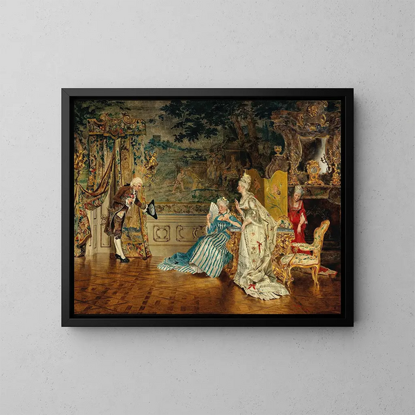 Der Ritter - Johann Hamza — gerahmtes Bild an der Wand