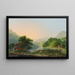 Le Lungerensee im Kanton Unterwald - Johann Heinrich Bleuler — gerahmtes Bild an der Wand