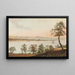 Die obere Partie der Insel Reichenau - Johann Heinrich Bleuler — gerahmtes Bild an der Wand