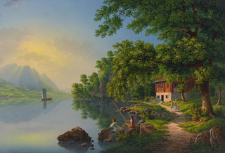 Johann Heinrich Bleuler the Younger - Bei Gersau am Vierwaldsttter See.webp