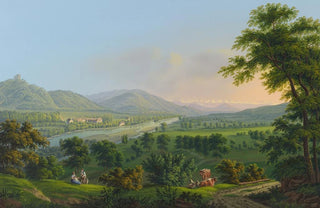 Johann Heinrich Bleuler the Younger - Das Schloss Habsburg und das Bad Schinznach.webp