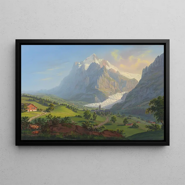 Johann Heinrich Bleuler the Younger - Das Wetterhorn im Grindelwald Canton Bern.webp