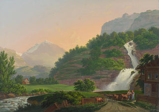 Johann Heinrich Bleuler the Younger - Der Reichenbach im Oberhaslethal Canton Bern.webp