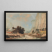 Ansicht des Staubbach-Wassersfalls im Lauterbrunnental - Johann Heinrich Bleuler der Jüngere — gerahmtes Bild an der Wand