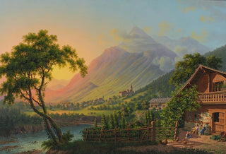 Johann Heinrich Bleuler the Younger - Wimmis an der Kander bey Thun.webp