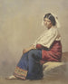 Studie einer jungen italienischen Frau sitzend - Johann Heinrich Hasselhorst — Ansicht des Kunstwerks