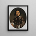 Portrait einer Dame - Johann Heinrich Neumann — gerahmtes Bild an der Wand