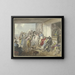 Café auf der Piazetta in Venedig - Johann Heinrich Ramberg — gerahmtes Bild an der Wand