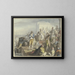 Improvisateur sur la Piazetta à Venise - Johann Heinrich Ramberg — gerahmtes Bild an der Wand