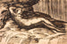 liegendes Ziegen und drei Bäume in der Nähe eines Obelisken mit römischem Kaiserkopf - Johann Heinrich Roos — Ansicht des Kunstwerks