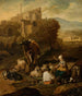 Szenen aus der Landschaft auf Ruinen-Hintergrund - Johann Heinrich Roos — Ansicht des Kunstwerks