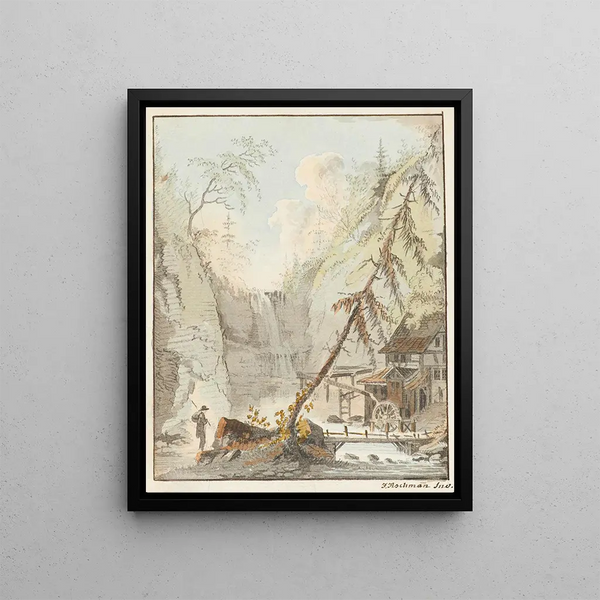 Johann Jakob Aschmann - Ansicht einer Mhle im Kanton Zrich.webp