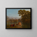 Landschaft des Aare - Johann Jakob Biedermann — gerahmtes Bild an der Wand