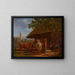 Ferme à Kirchberg - Johann Jakob Biedermann — gerahmtes Bild an der Wand