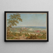 Abtei Gottstatt Blick nach Nordwesten - Johann Jakob Biedermann — gerahmtes Bild an der Wand