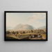 Ansicht des Dorfs Schwytz - Johann Jakob Biedermann — gerahmtes Bild an der Wand