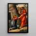 Osterfrühstück oder Noli me tangere - Johann Jakob Fink — gerahmtes Bild an der Wand