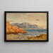 Bucht bei Terracina - Johann Jakob Frey — gerahmtes Bild an der Wand