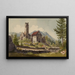 Ruine des Klosters Valduna bei Rankweil - Johann Jakob Meyer — gerahmtes Bild an der Wand