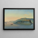 L'île Saint-Pierre du nord - Johann Joseph Hartmann — gerahmtes Bild an der Wand
