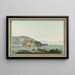 Ansicht der Insel Saint-Pierre am Bieler See - Johann Joseph Hartmann — gerahmtes Bild an der Wand