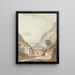 Bad Weissenburg - Johann Ludwig Aberli — gerahmtes Bild an der Wand