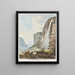 Fall des Wasserfalls namens Staubbach im Lauterbrunnental - Johann Ludwig Aberli — gerahmtes Bild an der Wand